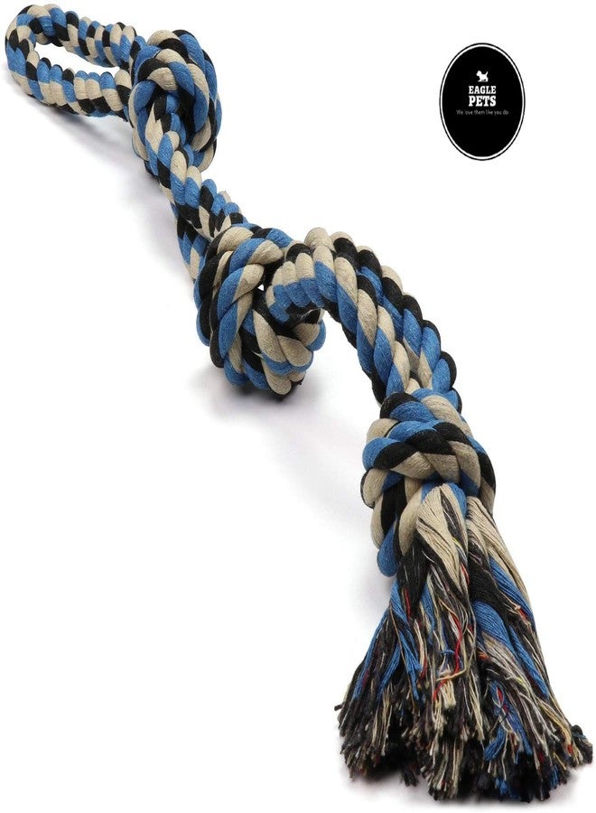 EAGLE PETS Dog Toys for Aggressive Chewers - 3 Double Knot Heavy Duty XL Dog Rope Toy for Large Breed Puppy - Medium and Large Dogs for Chewing, Teething, Tug of War (Color May Vary) - Image 1